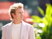 Nico Rosberg arrives ahead of the F1 Grand Prix of Singapore at Marina Bay Street Circuit in Singapore, Singapore, on September 22, 2024. (