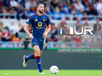 Bryan Cristante of AS Roma during the Serie A Enilive match between AS Roma and Udinese Calcio at Stadio Olimpico on September 22, 2024 in R...