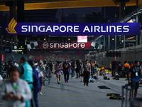 A general view of the grid during the F1 Grand Prix of Singapore at Marina Bay Street Circuit in Singapore, Singapore, on September 22, 2024...