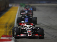 Kevin Magnussen of Denmark drives the MoneyGram Haas F1 Team VF-24 during the F1 Grand Prix of Singapore at Marina Bay Street Circuit in Sin...