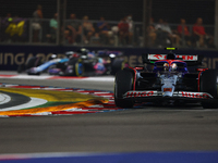 Yuki Tsunoda of Japan drives the Visa Cash App RB F1 Team VCARB 01 during the F1 Grand Prix of Singapore at Marina Bay Street Circuit in Sin...