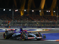 Daniel Ricciardo of Australia drives the Visa Cash App RB F1 Team VCARB 01 during the F1 Grand Prix of Singapore at Marina Bay Street Circui...