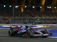 Yuki Tsunoda of Japan drives the Visa Cash App RB F1 Team VCARB 01 during the F1 Grand Prix of Singapore at Marina Bay Street Circuit in Sin...