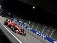 Carlos Sainz of Spain drives the Scuderia Ferrari SF-24 during the F1 Grand Prix of Singapore at Marina Bay Street Circuit in Singapore, Sin...