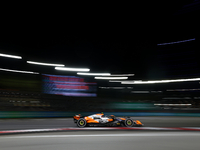 Lando Norris of the United Kingdom drives the McLaren Formula 1 Team MCL38 during the F1 Grand Prix of Singapore at Marina Bay Street Circui...