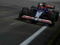 Daniel Ricciardo of Australia drives the Visa Cash App RB F1 Team VCARB 01 during the F1 Grand Prix of Singapore at Marina Bay Street Circui...