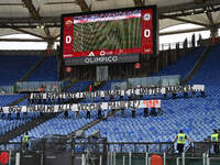 A.S. fans in Rome protest against society, leaving the Curva Sud empty during the 5th day of the Serie A Championship between A.S. Roma and...