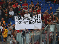 A.S. fans in Rome protest against society, leaving the Curva Sud empty during the 5th day of the Serie A Championship between A.S. Roma and...