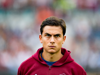 Paulo Dybala of AS Roma looks on during the Serie A Enilive match between AS Roma and Udinese Calcio at Stadio Olimpico on September 22, 202...