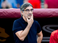 Ivan Juric head coach of AS Roma looks on during the Serie A Enilive match between AS Roma and Udinese Calcio at Stadio Olimpico on Septembe...