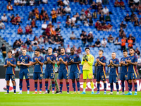 Players of AS Roma during the Serie A Enilive match between AS Roma and Udinese Calcio at Stadio Olimpico on September 22, 2024 in Rome, Ita...