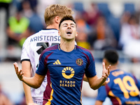 Stephan El Shaarawy of AS Roma looks dejected during the Serie A Enilive match between AS Roma and Udinese Calcio at Stadio Olimpico on Sept...