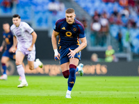 Artem Dovbyk of AS Roma during the Serie A Enilive match between AS Roma and Udinese Calcio at Stadio Olimpico on September 22, 2024 in Rome...