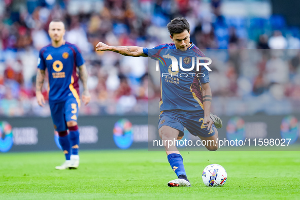 Paulo Dybala of AS Roma during the Serie A Enilive match between AS Roma and Udinese Calcio at Stadio Olimpico on September 22, 2024 in Rome...