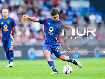 Paulo Dybala of AS Roma during the Serie A Enilive match between AS Roma and Udinese Calcio at Stadio Olimpico on September 22, 2024 in Rome...