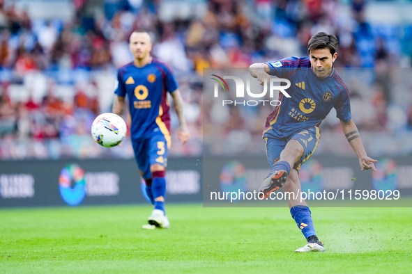 Paulo Dybala of AS Roma during the Serie A Enilive match between AS Roma and Udinese Calcio at Stadio Olimpico on September 22, 2024 in Rome...