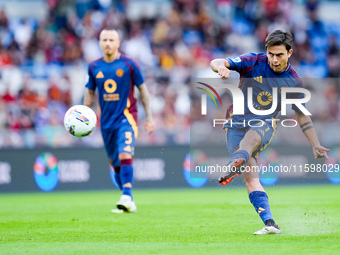 Paulo Dybala of AS Roma during the Serie A Enilive match between AS Roma and Udinese Calcio at Stadio Olimpico on September 22, 2024 in Rome...