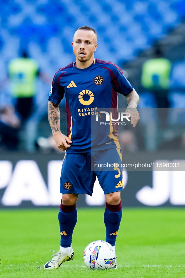 Angelino of AS Roma during the Serie A Enilive match between AS Roma and Udinese Calcio at Stadio Olimpico on September 22, 2024 in Rome, It...