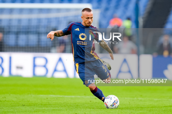 Angelino of AS Roma during the Serie A Enilive match between AS Roma and Udinese Calcio at Stadio Olimpico on September 22, 2024 in Rome, It...