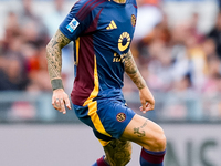 Gianluca Mancini of AS Roma during the Serie A Enilive match between AS Roma and Udinese Calcio at Stadio Olimpico on September 22, 2024 in...