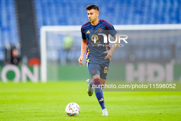 Stephan El Shaarawy of AS Roma during the Serie A Enilive match between AS Roma and Udinese Calcio at Stadio Olimpico on September 22, 2024...