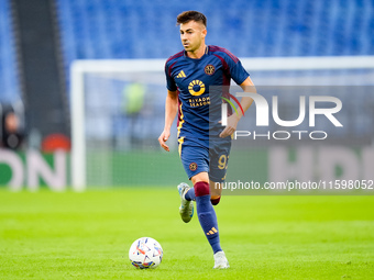 Stephan El Shaarawy of AS Roma during the Serie A Enilive match between AS Roma and Udinese Calcio at Stadio Olimpico on September 22, 2024...