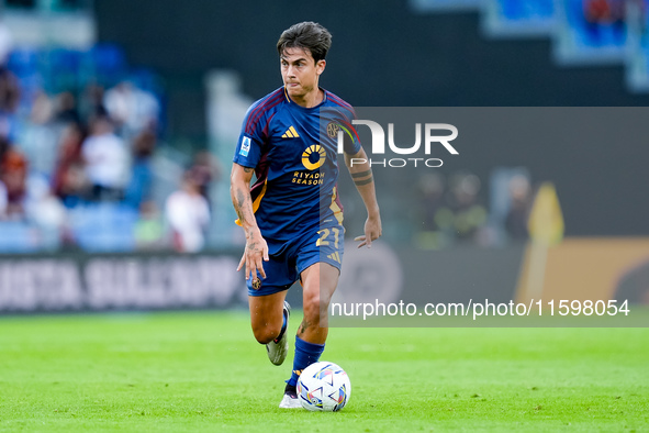 Paulo Dybala of AS Roma during the Serie A Enilive match between AS Roma and Udinese Calcio at Stadio Olimpico on September 22, 2024 in Rome...