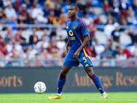 Evan Ndicka of AS Roma during the Serie A Enilive match between AS Roma and Udinese Calcio at Stadio Olimpico on September 22, 2024 in Rome,...