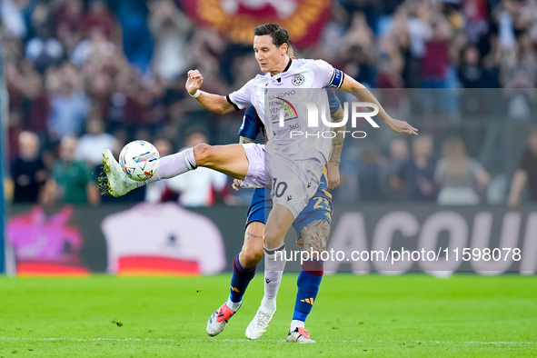 Florian Thauvin of Udinese Calcio during the Serie A Enilive match between AS Roma and Udinese Calcio at Stadio Olimpico on September 22, 20...