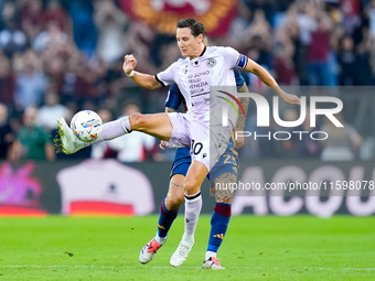 Florian Thauvin of Udinese Calcio during the Serie A Enilive match between AS Roma and Udinese Calcio at Stadio Olimpico on September 22, 20...