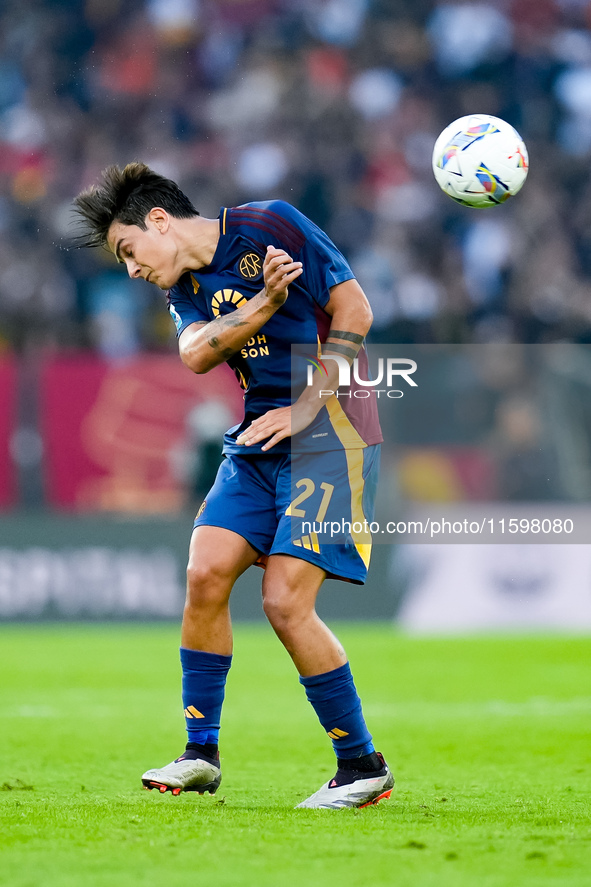 Paulo Dybala of AS Roma during the Serie A Enilive match between AS Roma and Udinese Calcio at Stadio Olimpico on September 22, 2024 in Rome...