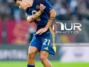 Paulo Dybala of AS Roma during the Serie A Enilive match between AS Roma and Udinese Calcio at Stadio Olimpico on September 22, 2024 in Rome...