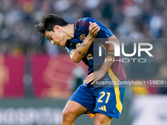 Paulo Dybala of AS Roma during the Serie A Enilive match between AS Roma and Udinese Calcio at Stadio Olimpico on September 22, 2024 in Rome...