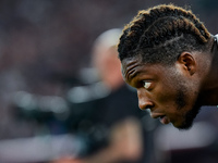 Isaak Toure' of Udinese Calcio looks on during the Serie A Enilive match between AS Roma and Udinese Calcio at Stadio Olimpico on September...