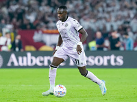 Hassane Kamara of Udinese Calcio during the Serie A Enilive match between AS Roma and Udinese Calcio at Stadio Olimpico on September 22, 202...