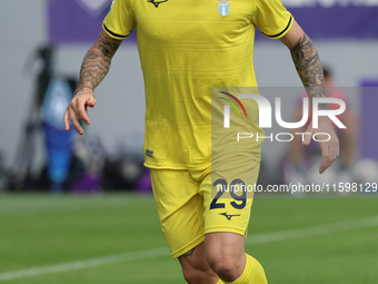 Manuel Lazzari of SS Lazio controls the ball during  the Italian Serie A football match between ACF Fiorentina and SS Lazio ,on September 22...