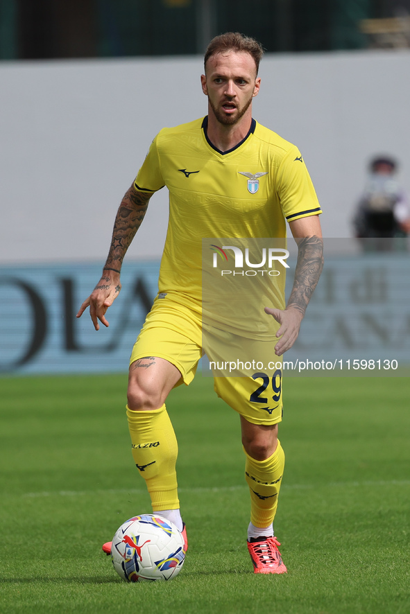 Manuel Lazzari of SS Lazio controls the ball during the Italian Serie A football match between ACF Fiorentina and SS Lazio ,on September 22...