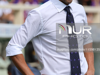 Head Coach Raffaele Palladino of ACF Fiorentina looks on during  the Italian Serie A football match between ACF Fiorentina and SS Lazio ,on...