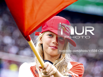 Feyenoord Sophia Day takes place during the match between Feyenoord and NAC at Stadium De Kuip for the Dutch Eredivisie season 2024-2025 in...