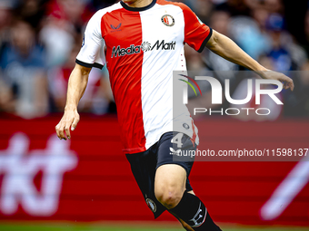 Feyenoord Rotterdam midfielder Inbeom Hwang plays during the match between Feyenoord and NAC at Stadium De Kuip for the Dutch Eredivisie sea...