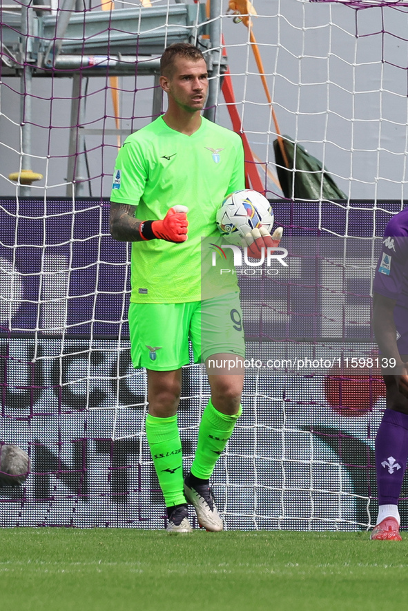 Ivan Provedel of SS Lazio during the Italian Serie A football match between ACF Fiorentina and SS Lazio ,on September 22 , 2024 at the Artem...