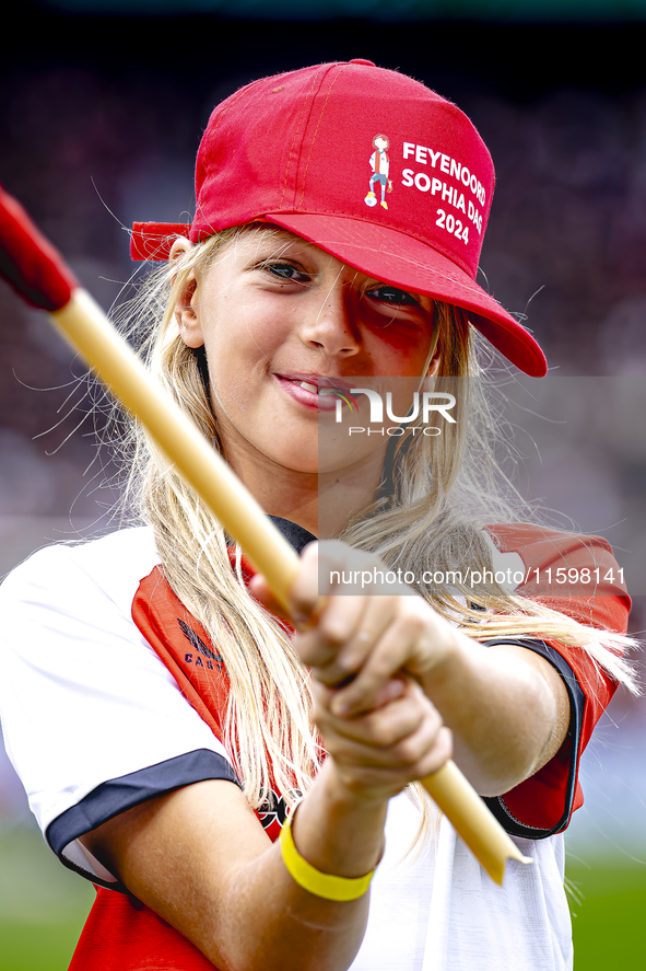 Feyenoord Sophia Day takes place during the match between Feyenoord and NAC at Stadium De Kuip for the Dutch Eredivisie season 2024-2025 in...