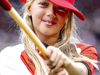 Feyenoord Sophia Day takes place during the match between Feyenoord and NAC at Stadium De Kuip for the Dutch Eredivisie season 2024-2025 in...