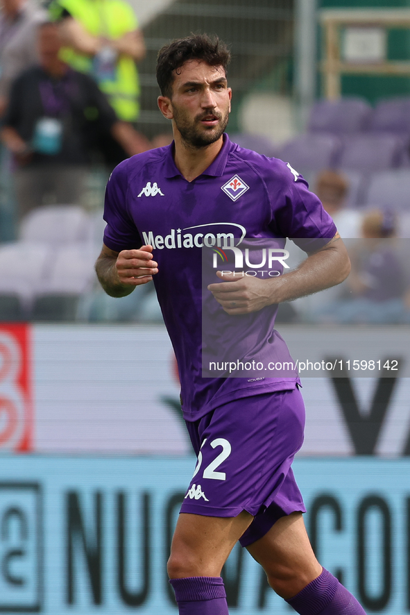 Danilo Cataldi of ACF Fiorentina during the Italian Serie A football match between ACF Fiorentina and SS Lazio ,on September 22 , 2024 at th...