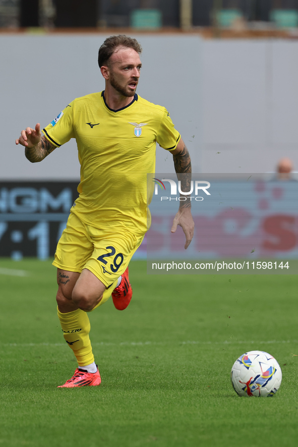 Manuel Lazzari of SS Lazio controls the ball during  the Italian Serie A football match between ACF Fiorentina and SS Lazio ,on September 22...