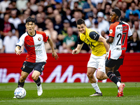 Feyenoord Rotterdam midfielder Inbeom Hwang plays during the match between Feyenoord and NAC at Stadium De Kuip for the Dutch Eredivisie sea...