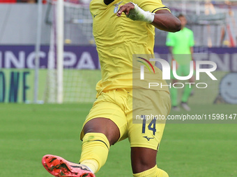 Tijjani Noslin of SS Lazio controls the ball during  the Italian Serie A football match between ACF Fiorentina and SS Lazio ,on September 22...