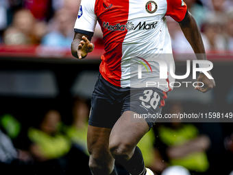 Feyenoord Rotterdam forward Ibrahim Osman during the match between Feyenoord and NAC at Stadium De Kuip for the Dutch Eredivisie season 2024...