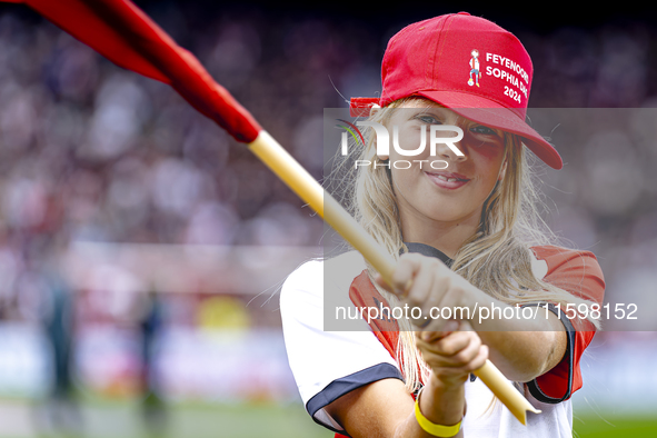 Feyenoord Sophia Day takes place during the match between Feyenoord and NAC at Stadium De Kuip for the Dutch Eredivisie season 2024-2025 in...