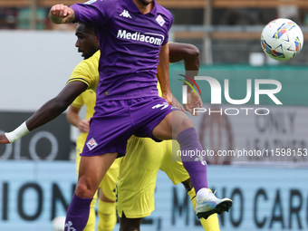 Danilo Cataldi of ACF Fiorentina controls the ball during the Italian Serie A football match between ACF Fiorentina and SS Lazio ,on Septemb...